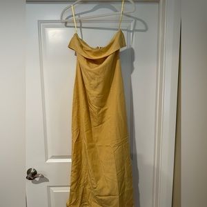 DISSH KAI LEMON STRAPLESS MIDI DRESS